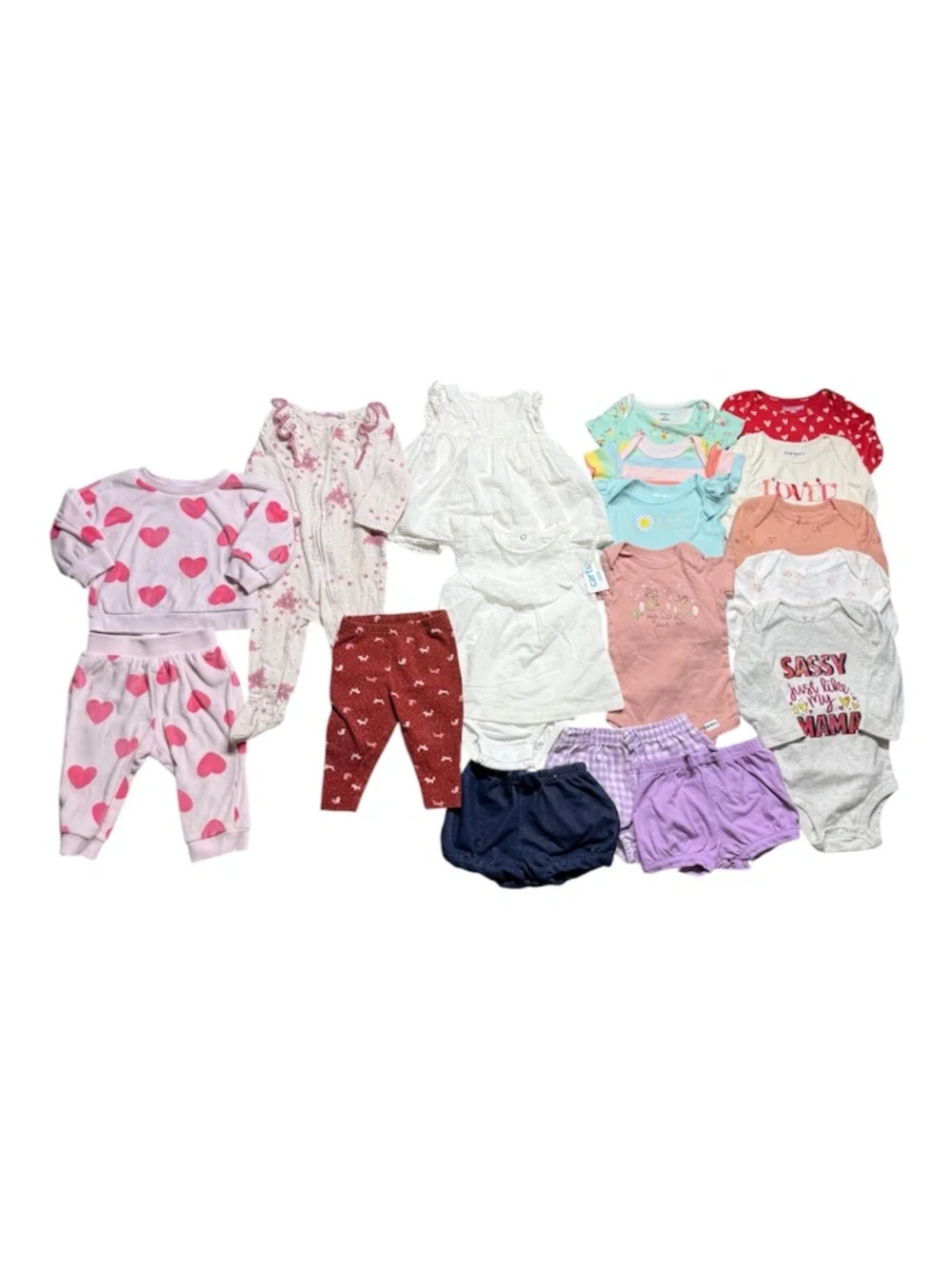 Baby Girl Chic Clothing Bundle Lot Size 3-6 Months Mixed Brands